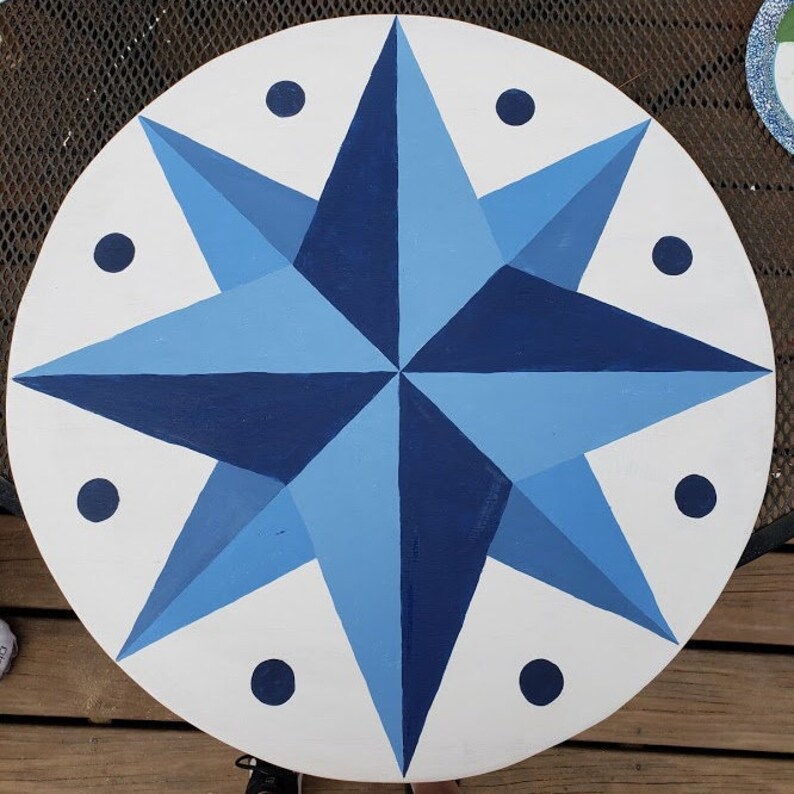 8 In. Wooden Hex Sign Etsy