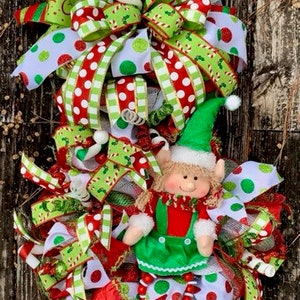 Elf Wreaths, Christmas Wreaths, Holiday Wreath, Christmas Front Door, Christmas Décor, Whimsical Christmas Wreath, Whimsical Wreath, Wreath