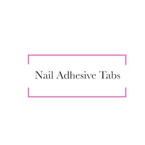 Nail Adhesive Tabs For Press On Nails | Custom Made | Glue on Fake Nails | False Nails | Handmade | Hand Painted Nails