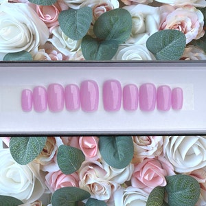 Press on Nails Lilac Glitter | Stick on Nails | Pastel Purple | False Nails | Fake Nails | Glue on Nails | Custom Nails | Spring Nails