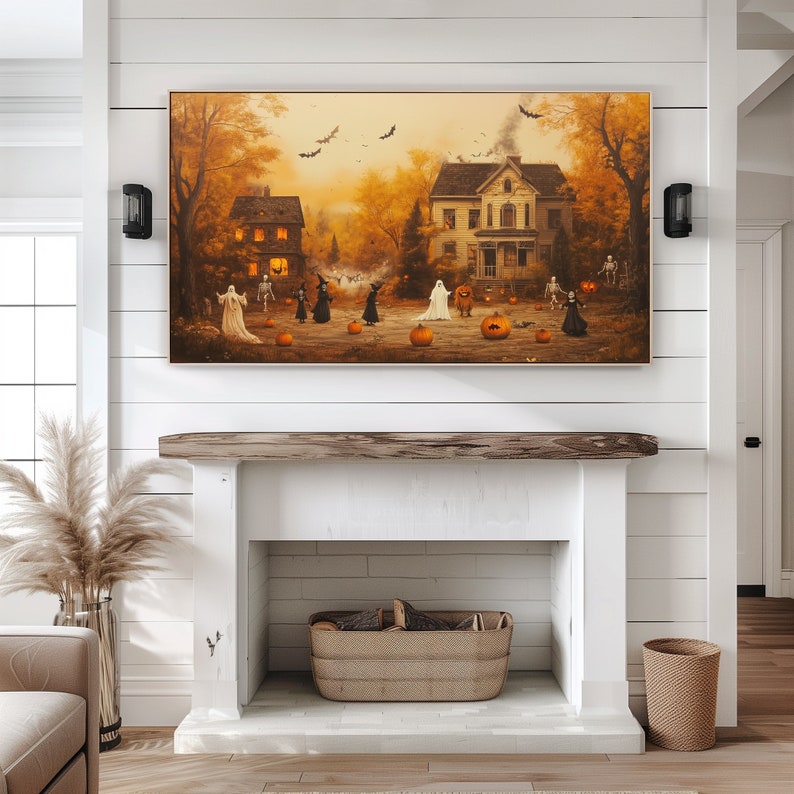 cute fun halloween frame tv art