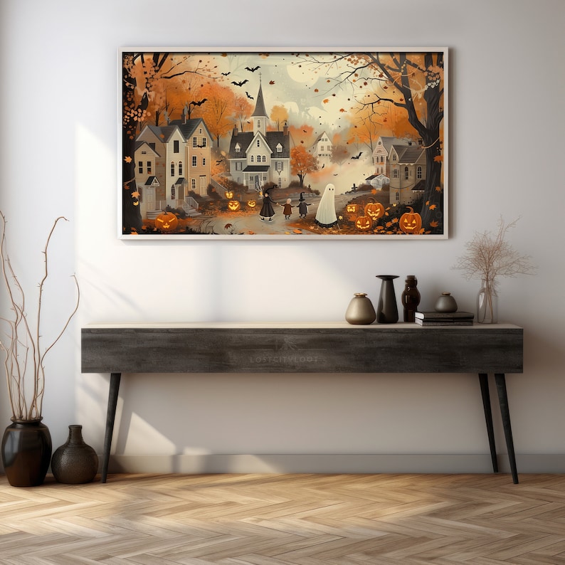 fall frame tv art fall