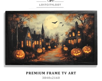 Spooky Frame TV Art, Halloween Frame TV Art, Samsung Frame Tv Art, Fall Frame tv Art, Pumpkin Frame Tv, Gothic Digital Art, Vintage Frame tv