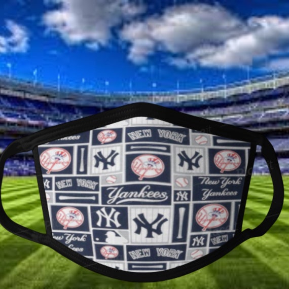 NY Yankees Face Mask Yankees Fabric Face Mask MLB Masks Etsy