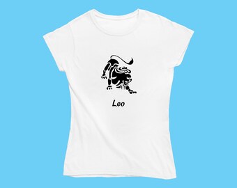 Zodiac Leo Birthday tshirt | Personalized Birthday Gifts for Her | Horoscope t-shirt | Glitter Fashion Astrology Shirt Designs
