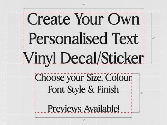 Custom Vinyl Decals  Design Your Own Decal