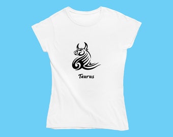 Zodiac Taurus Birthday tshirt | Personalized Birthday Gifts for Her | Horoscope t-shirt | Glitter Fashion Astrology Shirt Designs