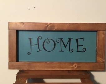 Custom Made Wooden Home Sign