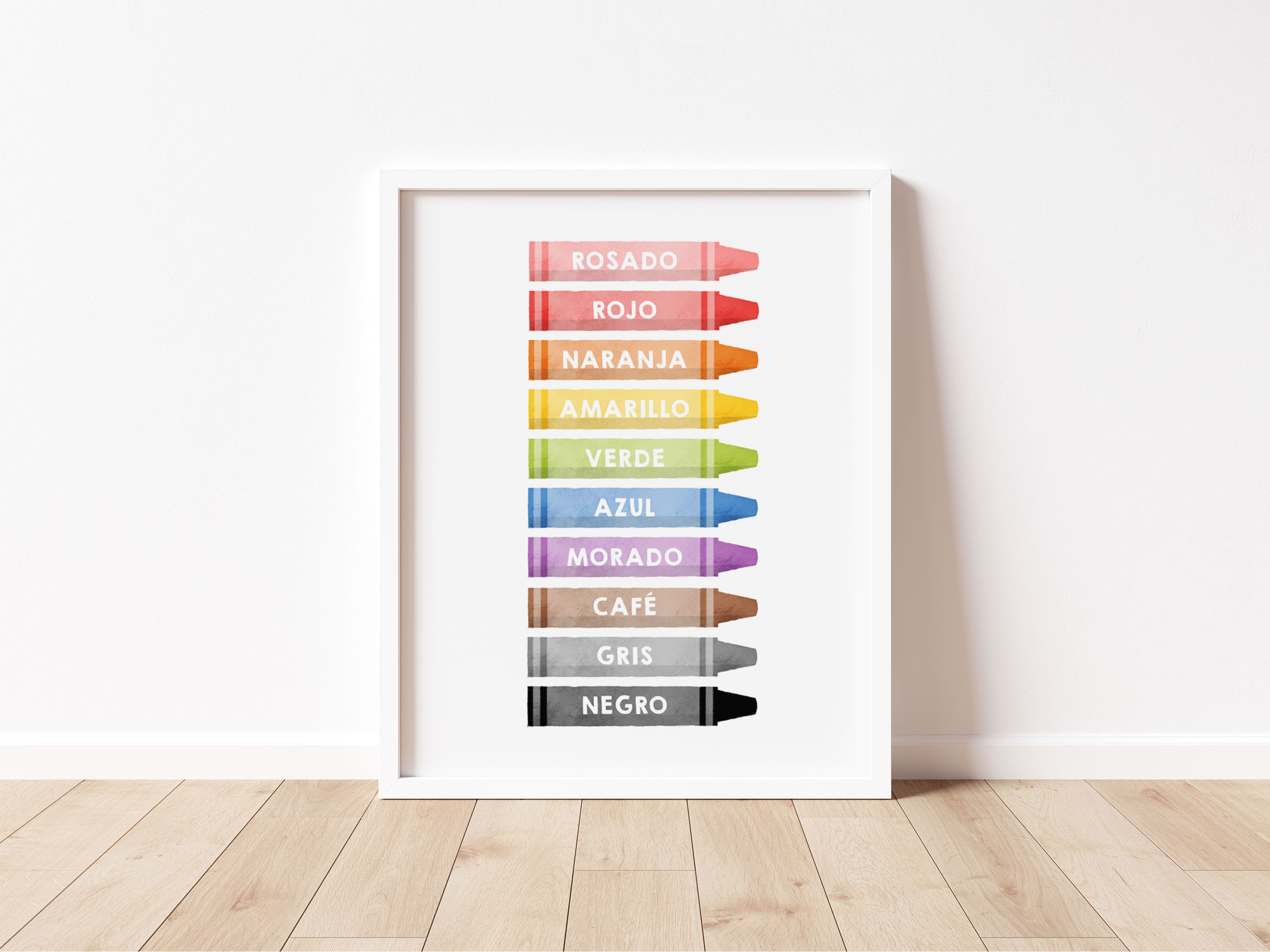 SPANISH Educational Poster BUNDLE 6 Set- Learning Art, Preschool Poster ...