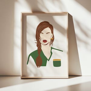 Woman Illustration Print | Woman Illustrations | Fashion Illustration | Girl Art | Illustration Print | Digital Art | Wall Décor | Prints