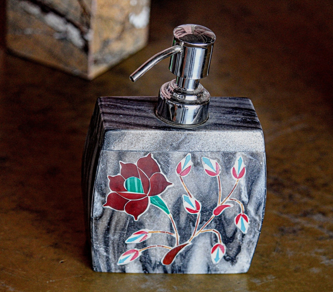 Marble Soap Lotion Dispenser Ceramic Liquid Hand Soap Etsy