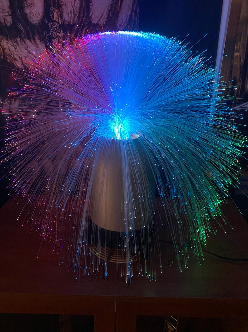 Fiber Optic Motion Lamps. Vintage Tower design Rare Etsy