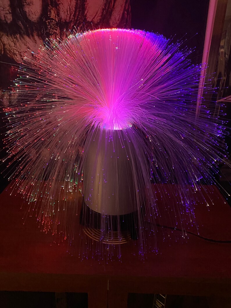Fiber Optic Motion Lamps. Vintage Tower design Rare Etsy