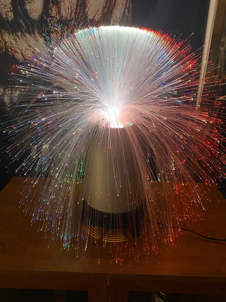 Fiber Optic Motion Lamps. Vintage Tower design Rare Etsy