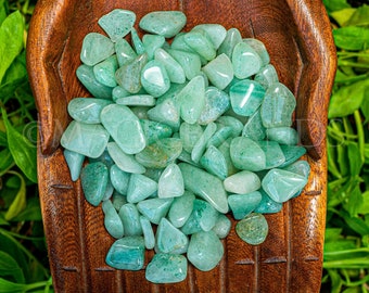 1 lb Bulk Green Aventurine Tumbled Stones Natural Healing Crystals for Meditation  Wellness