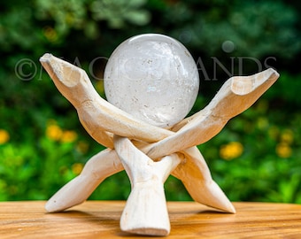 Natural Clear Quartz Sphere, Crystal Ball, Home Decor, Healing Crystal