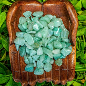 1 lb Bulk Green Aventurine Tumbled Stones Natural Healing Crystals for Meditation  Wellness