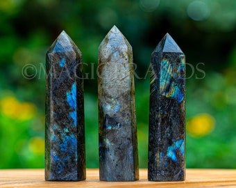 Labradorite Tower Point, Healing Crystal Gift, Home Decor