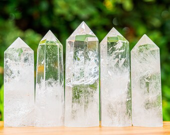 Clear Quartz Crystal Tower, Energy Healing Gemstone