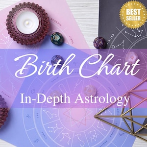 In Depth Natal Chart Reading, Birth Chart Astrology Reading, Full Personalized Natal Chart Analysis Report + 1 Year Astrology Forecast