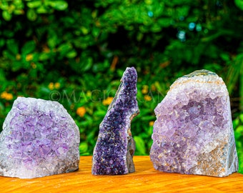 Large Amethyst Geode Cluster Crystal - Raw Purple Amethyst Druzy Healing Crystals, Large Geode Rock, Amethyst Cluster for Energy Work