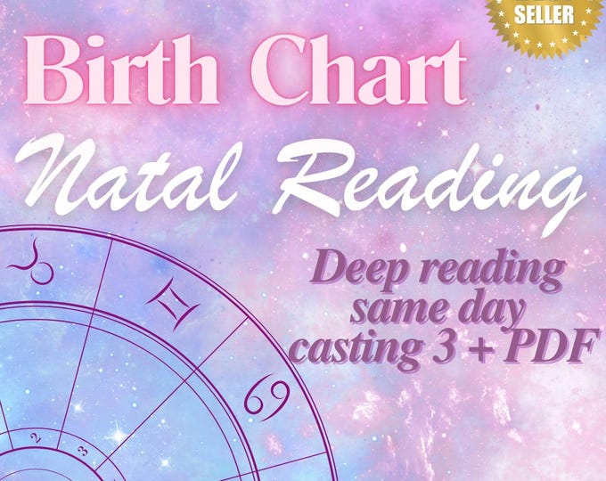 In Depth Natal Chart Reading, Birth Chart Astrology Reading, Full ...