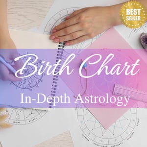 In Depth Natal Chart Reading, Birth Chart Astrology Reading, Full Personalized Natal Chart Analysis Report + 1 Year Astrology Forecast