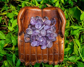 1 lb Bulk Amethyst Tumbled Stones Natural Healing Crystals  Crystal Collection
