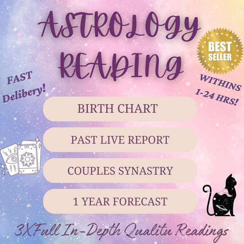 In Depth Natal Chart Reading, Personalized Astrology Report (PDF) - Etsy