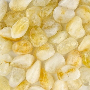 1 lb Citrine Tumbled Stones, Abundance Pocket Stone, Lucky Stone, Lock in and productivity stone, Bulk Citrine, Authentic Citrine Crystals