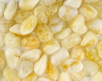 Citrine Tumbled Stones, Abundance Crystals, Pocket Stone, 1 lb