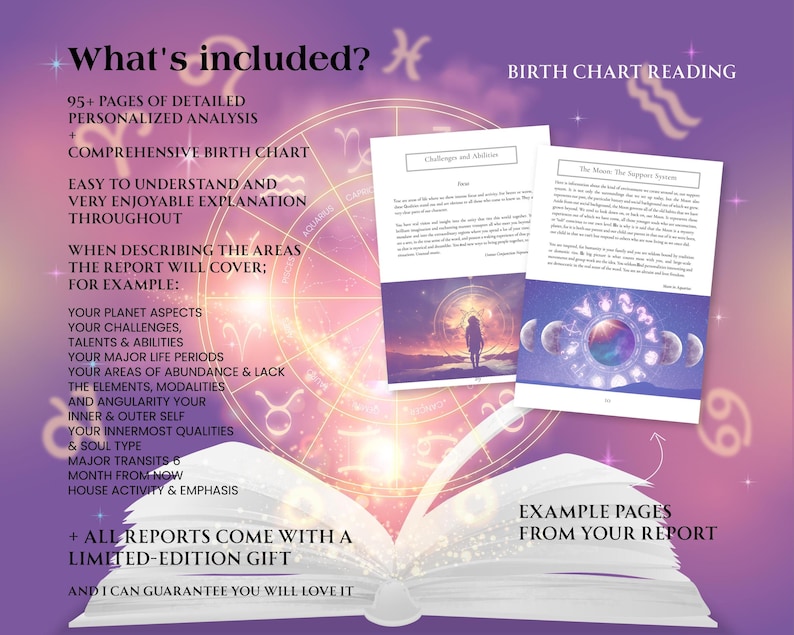In Depth Natal Chart Reading, Birth Chart Astrology Reading, Full Personalized Natal Chart Analysis Report, Astrology Forecast, Birth Chart Analysis, Astrology Report,  Natal Chart Analysis, Psychic Predictions, Birth Chart Forecast, Tarot Reading