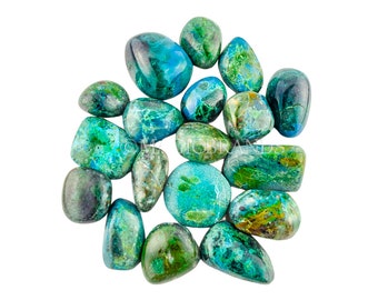 AA Quality Chrysocolla Tumbled Stone, Tumbled Chrysocolla, Pocket Chrysocolla, Small Chrysocolla Polished Chrysocolla, Throat Chakra