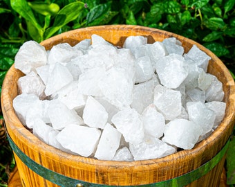 1 lb Natural Clear Quartz Crystals - Bulk Healing Stones for Meditative Practices