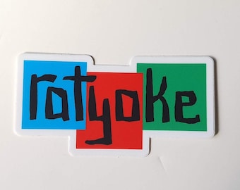 Ratyoke RGB logo sticker 3"