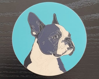 Boston Terrier dog sticker