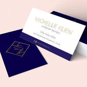 Interior Designer Business Card, Modern Business Card - ATTENTION - DIGITAL FILES Only - Minimalist Branding, Custom Design, Printable Card