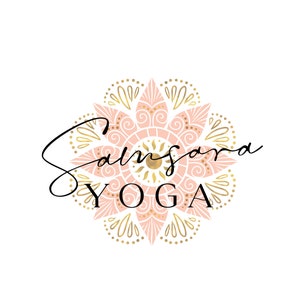 Yoga Spiritual Logo, Mandala Yoga Logo, Spiritual Yoga Studio Health Logo, Business Logo, Logo Branding Kit, Celestial Yoga Logo