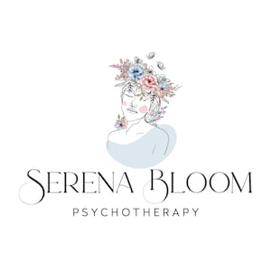 Logo del terapeuta, Counseling Logo Design, Logo psicologo, Fiori Logo Design, Life Coach Logo, Biglietto da visita, Facebook, Logo Kit