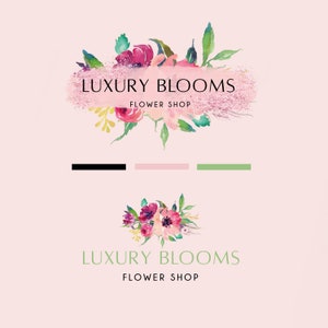 Event Planner Logo Design,Flower Shop Logo, Photography Logo, Feminine Modern Logo, Branding, Wedding Planner Logo, Floral Logo,Sparkle Logo