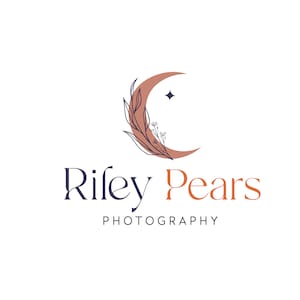 Logo księżyca, nowoczesne logo typografii, logo Boho, logo gwiazdy, logo butiku, logo retro Boho, logo fotografa, logo firmy