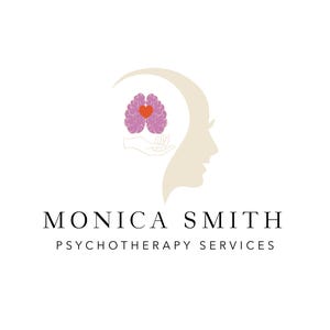 Logotipo do cérebro da psicologia da terapia, logotipo do aconselhamento, logotipo do psicólogo, design do logotipo da mão, logotipo do terapeuta, cartão de visita, Facebook, kit do logotipo