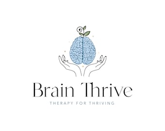 Therapist Logo, Counseling Logo Design, Psychologist Logo, Brain Logo Design, Life Coach Logo, Business Card, Facebook ,Logo Kit