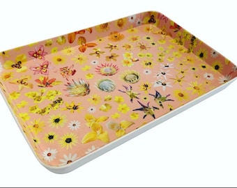 Melamine Trinket Trays- Pink Fynbos