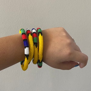 Extra Thin Zulu Bangle-Yellow