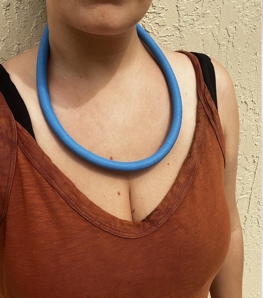 Chocker Wire Thick Telephone Wire Choker- Blue - Etsy