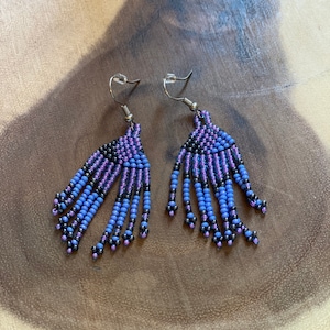 Feather Fringe Zulu Earrings- Vibrant