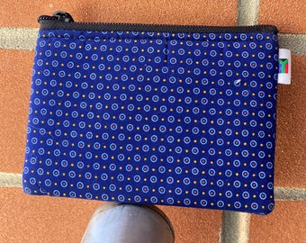 ShweShwe Card Pouches- Navy Dots