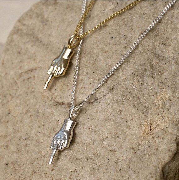 Middle Finger Necklace