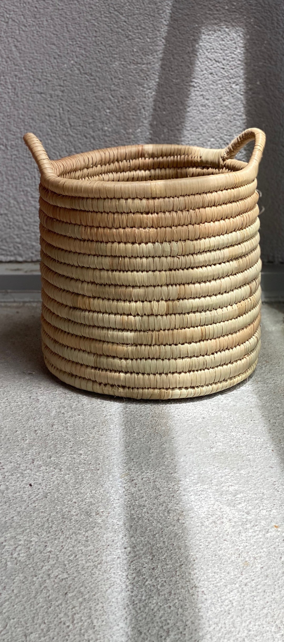 Woven Grass Storage Baskets Etsy